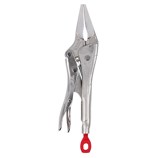 4 In. Torque Lock Long Nose Locking Pliers With Grip