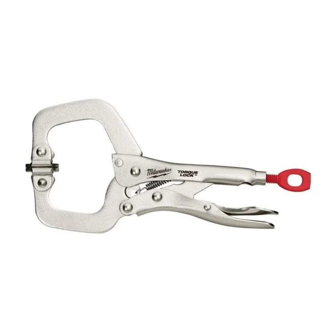 6 In. Torque Lock Locking C-clamp With Swivel Jaws