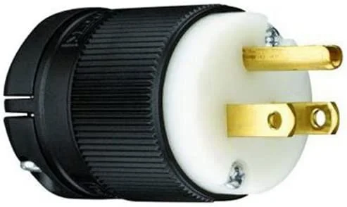 15A 125V Clamp Lock Straight Blade Plug