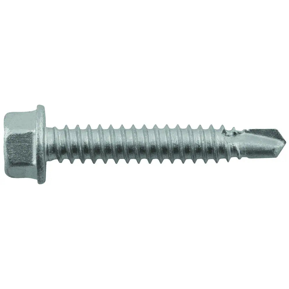 ELCO BI-FLEXÂ® 1/4-14" x 1-1/2" 2-Point Hex Washer Head Self Drill Screw - 1000 Qty