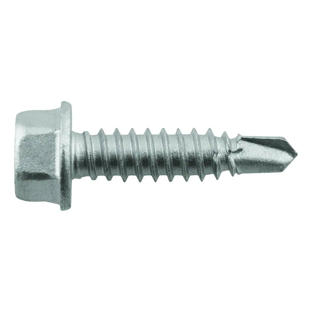 ELCO BI-FLEXÂ® 1/4-14" x 1" 2-Point Hex Washer Head Self Drill Screw - 2500 Qty