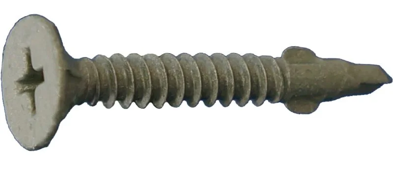 Daggerzâ„¢ 8" x 1-1/4" Phillips Wafer Head Fiber Cement Board Self Drill Screws - 400 Qty