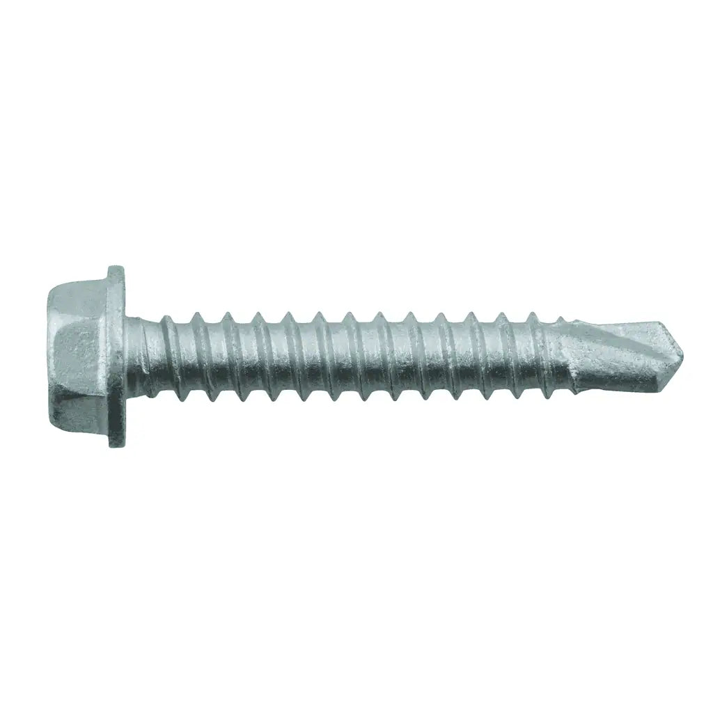 ELCO BI-FLEXÂ® 8-18" x 1" 2-Point Hex Washer Head Self Drill Screw - 1900 Qty