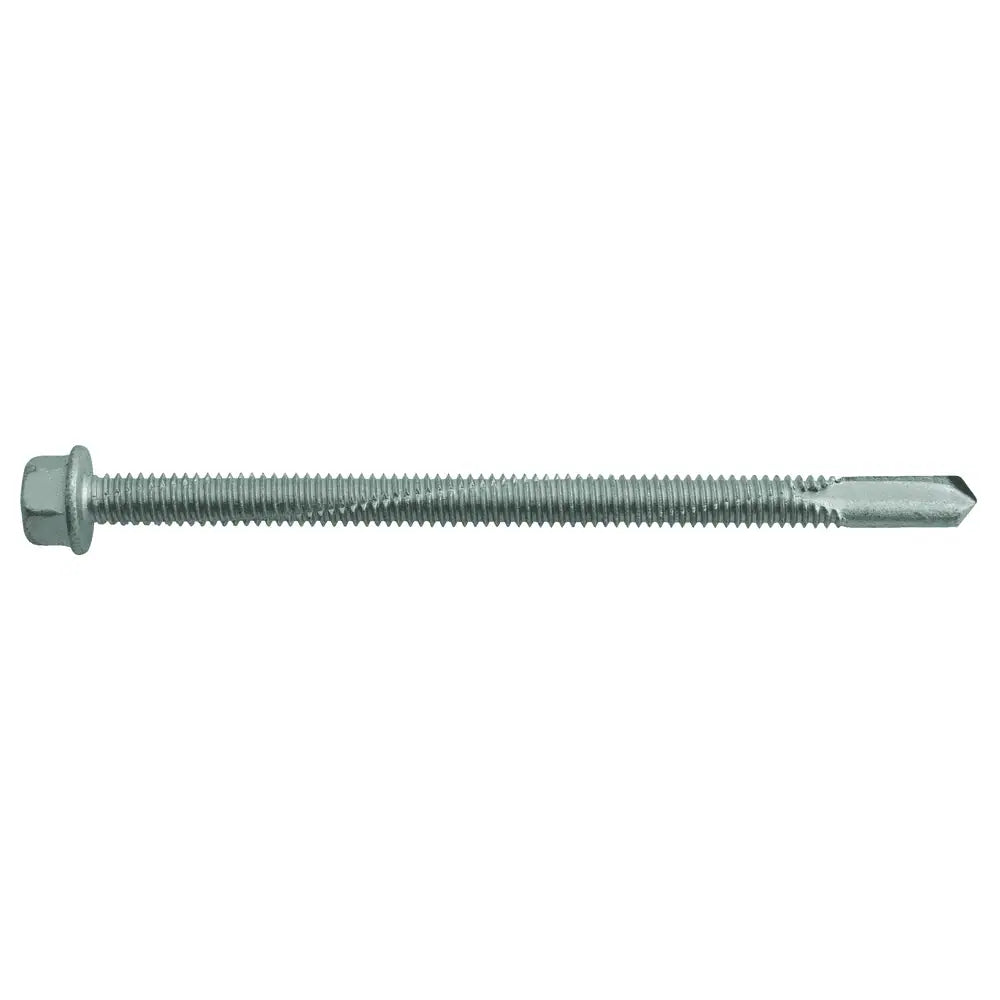 ELCO BI-FLEXÂ® 1/4-20" x 4" 5-Point Hex Washer Head Self Drill Screw - 500 Qty