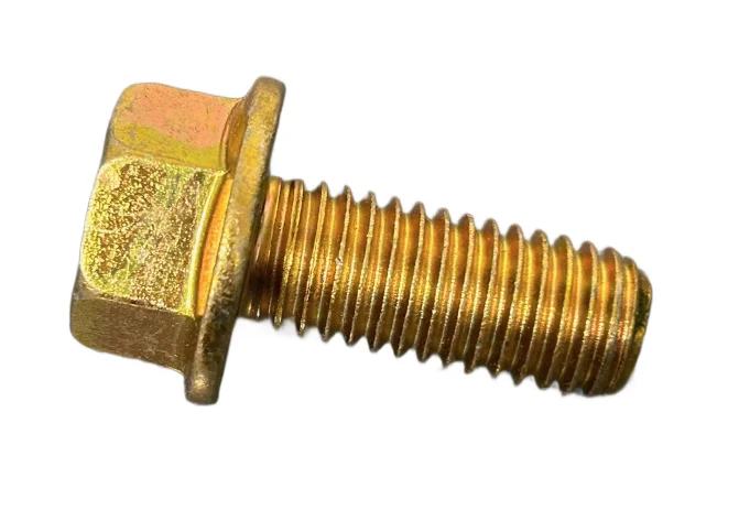 3/8"-16 Hex Flange Bolts Grade 8 - Yellow Zinc - Choose your size & length