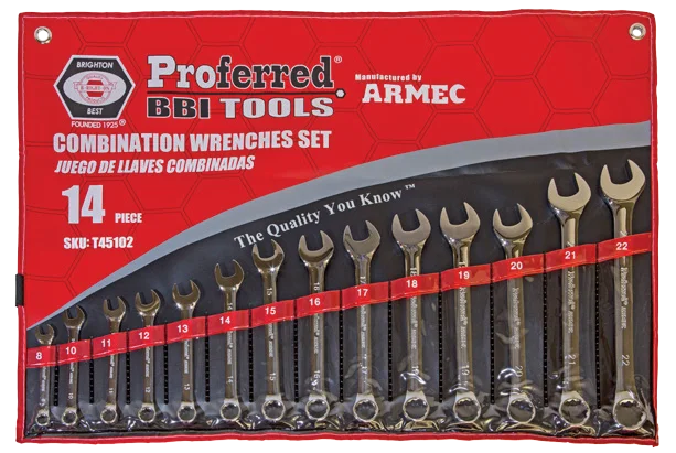 Combination Wrench Set - Metric 14 pc.