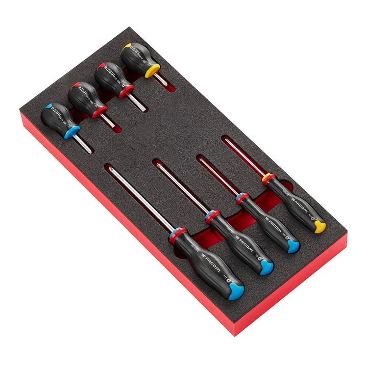 Facom MODM.AT3 8pce Protwist Phillips, Pozi & Slotted Screwdriver Set