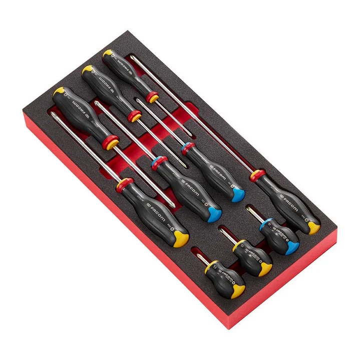 Facom MODM.AT5 10pce Protwist Phillips & Pozi Screwdriver Set