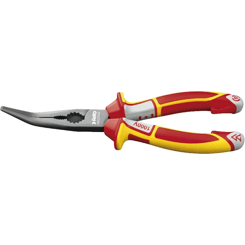 Felo Chain Nose Radio Pliers VDE curved 45° (Long Nose) 205mm