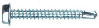 Hillman No. 8-18 X 1/2 in. L Hex Hex Washer Head Self- Drilling Screws 100 pk