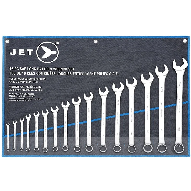 Jet 700135 16 Long Pattern SAE Combination Wrench Set