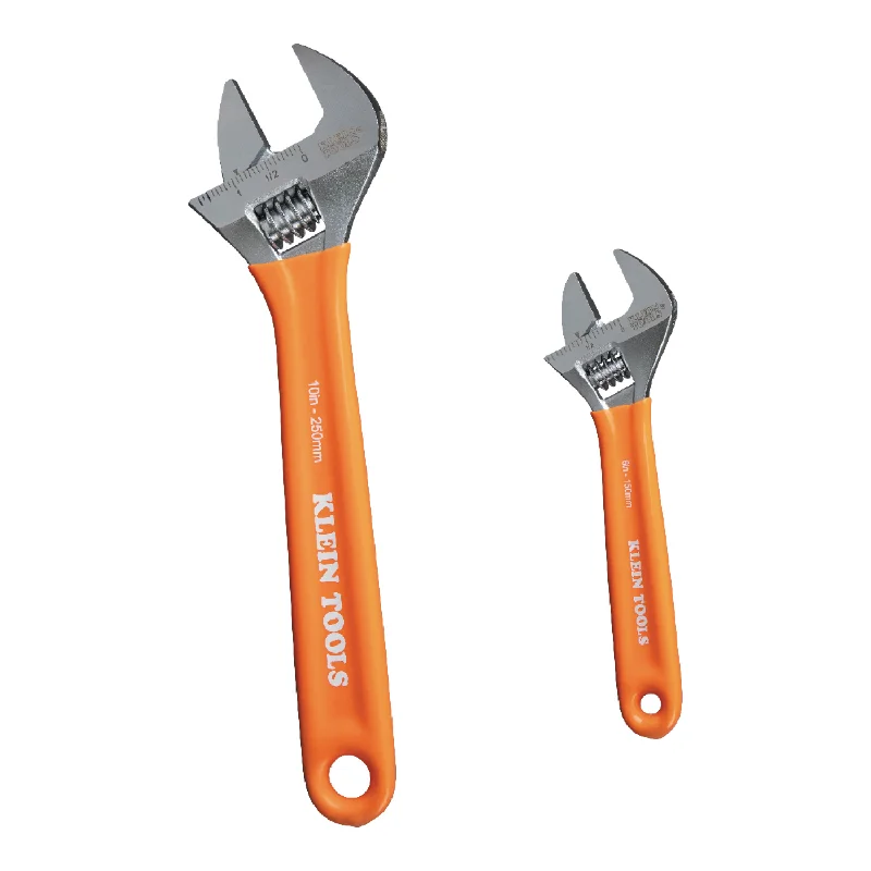 Klein Tools D5072 Extra-Capacity Adjustable Wrenches, 2 Pc.