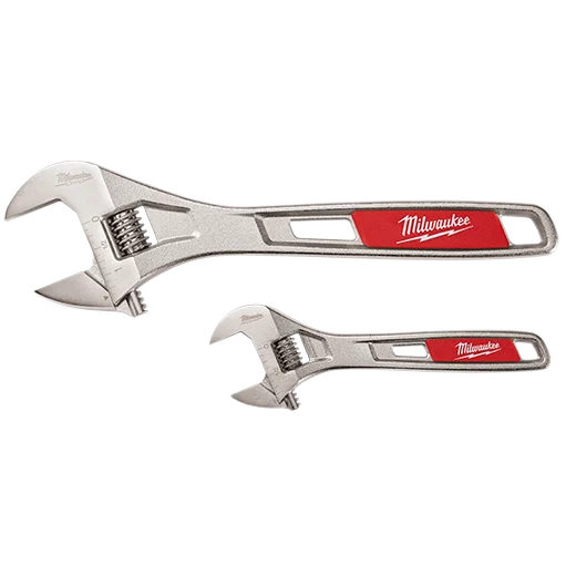 Milwaukee 48-22-7400 2 Pc. 6" & 10" Adjustable Wrench Set