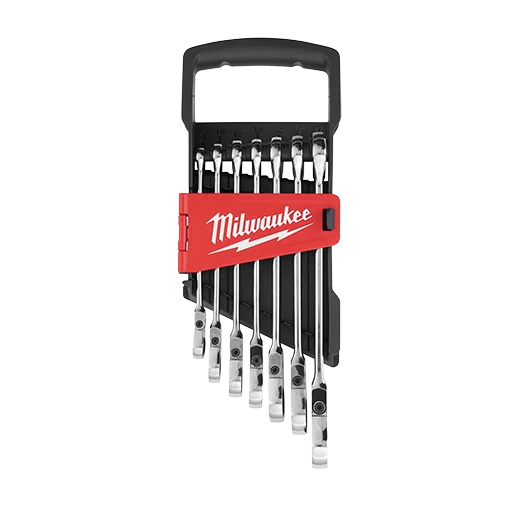 Milwaukee 48-22-9529 7pc Metric Flex Head Ratcheting Combination Wrench