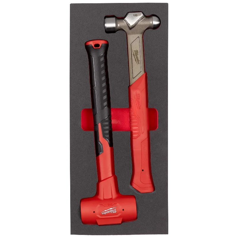 Milwaukee Hammer Set EVA Foam Insert 2 Piece Ball Pein Dead Blow Hammers