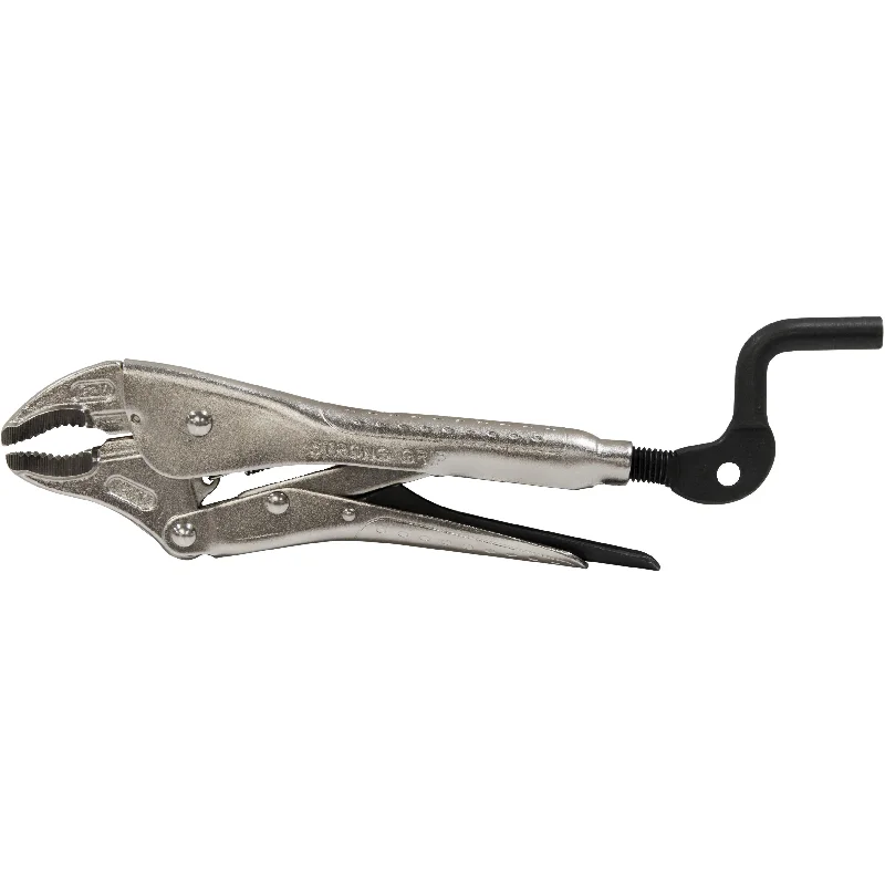 Strong Hand Pliers C Jaws with Crank Handle 180mm