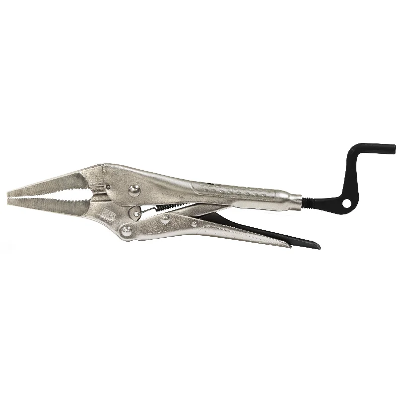 Strong Hand Pliers Long Nose with Crank Handle 205mm