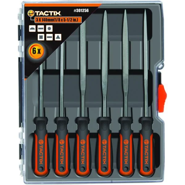 Tactix 140Mm Needle File Set 6Pc | Cutting Tools - Files