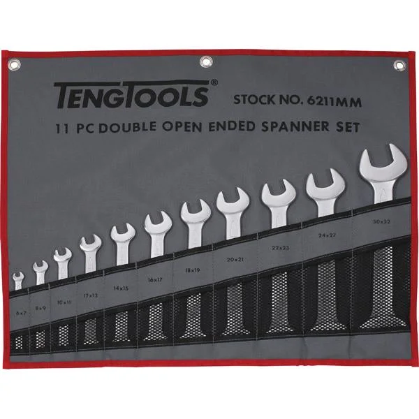 Teng 11Pc Double Open-End Spanner Set 6-32Mm | Wrenches & Spanners - Sets