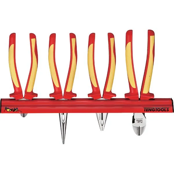 Teng 4Pc 1000V Vde Plier Set W/Wall Rack | Pliers - Pliers|Sets