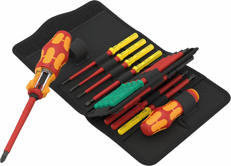 Wera 006618 17pc Kraftform Kompakt VDE 17 RA 1 Tool Finder Ratchet Screwdriver Set