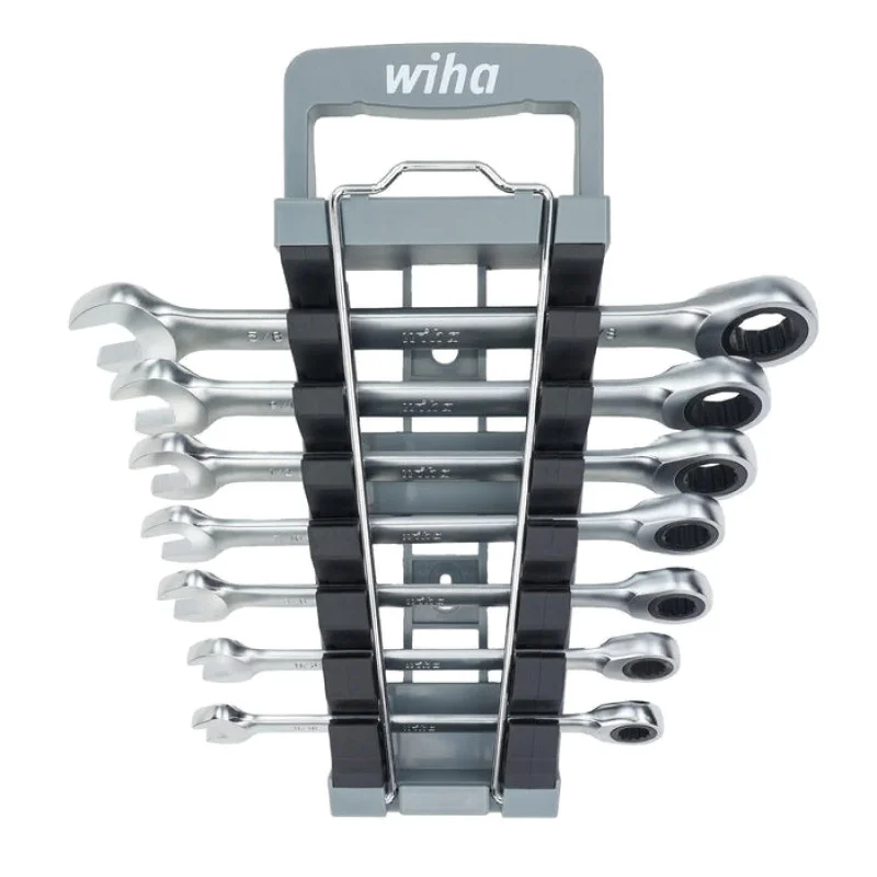 Wiha Tools 30393 Combination Inch Ratchet Wrenches 7 Piece Set