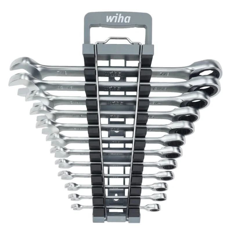 Wiha Tools 30394 Combination Inch Ratchet Wrenches, 12 Pc. Set