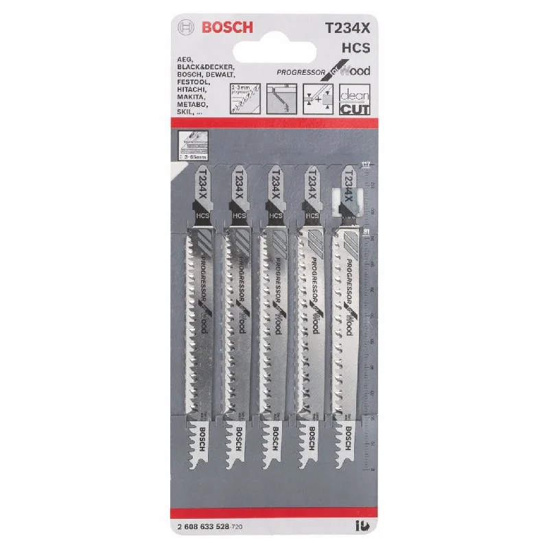 Bosch T234X Jigsaw Blade (Progressor for Wood)