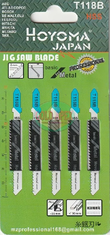 Hoyoma T118B Jigsaw Blade for Metal