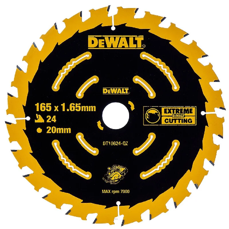 DeWalt DT10624 Extreme Framing Circular Saw Blade for Wood 165 x 20mm x 24T