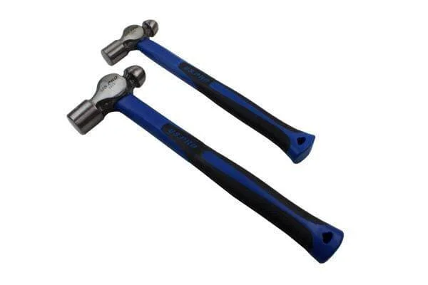 US PRO 2pc Ball Pein Hammers Set 16 & 32oz TPR Handle 3375