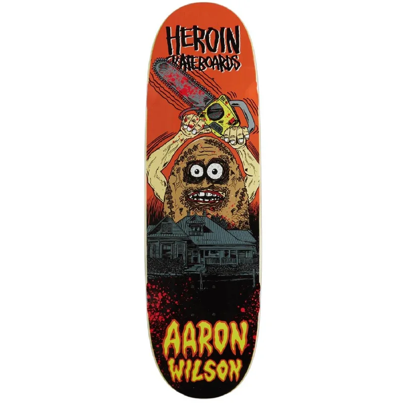 Heroin Aaron Wilson Teggxas Chainsaw Symmetrical Egg Shaped Deck