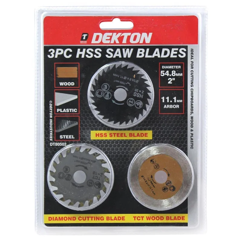 Dekton | HSS Mini Saw Blades Mini Blades 3 Piece DT80502